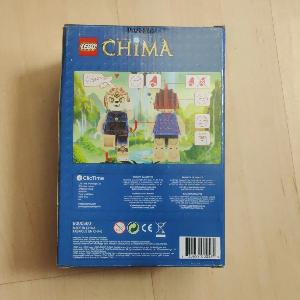 Lego Chima Laval Blue Tan and Yellow Figure Alarm Clock